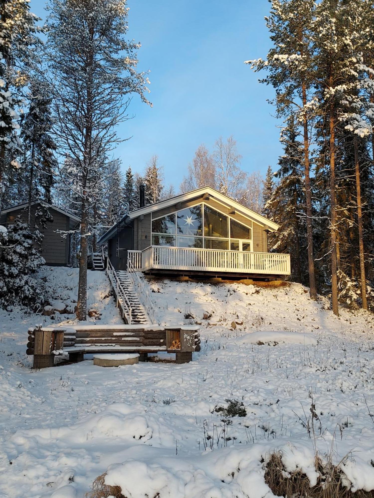 Villa Sirius Sieri, Nice Log-Cottage By The Lake Rovaniemi Exteriér fotografie